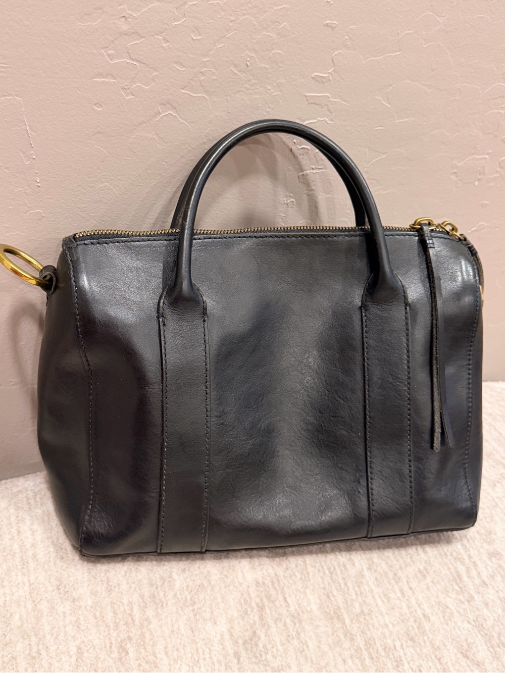 Madewell Black Leather Satchel Bag #401